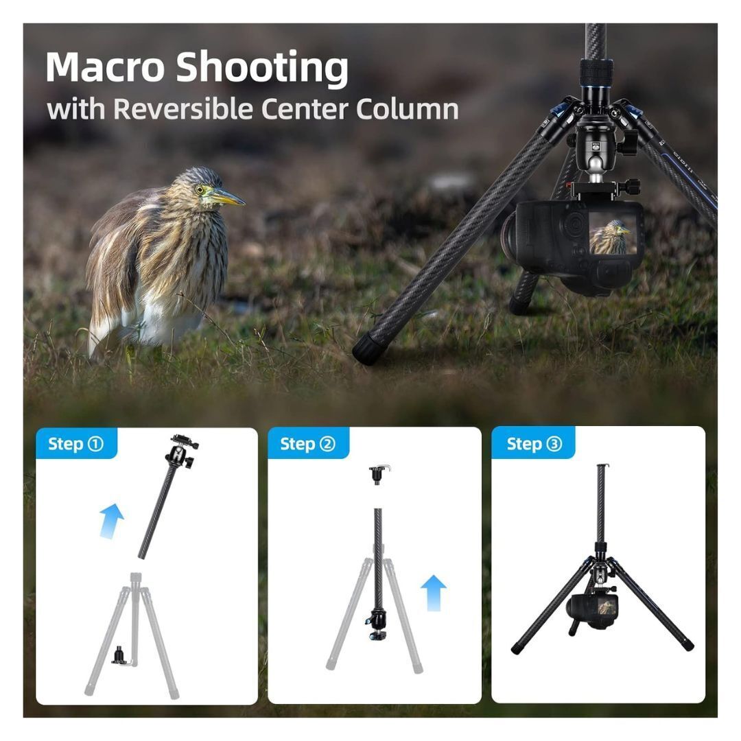 Sirui Traveler X-I 59.8-Inch Compact and Lightweight Travel Tripod with B-00K Arca-Type Ball Head