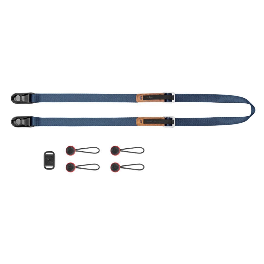 Peak Design Leash Camera Strap with New Adjusters and Anchor Mount for Cameras (Midnight Blue)