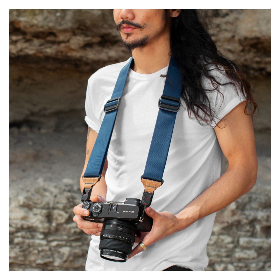 Peak Design Slide Camera Strap with Revamped Anchors and Anchor Mount (Midnight Blue)