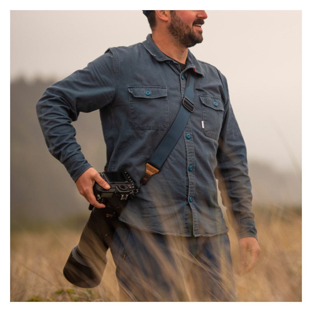Peak Design Slide Camera Strap with Revamped Anchors and Anchor Mount (Midnight Blue)