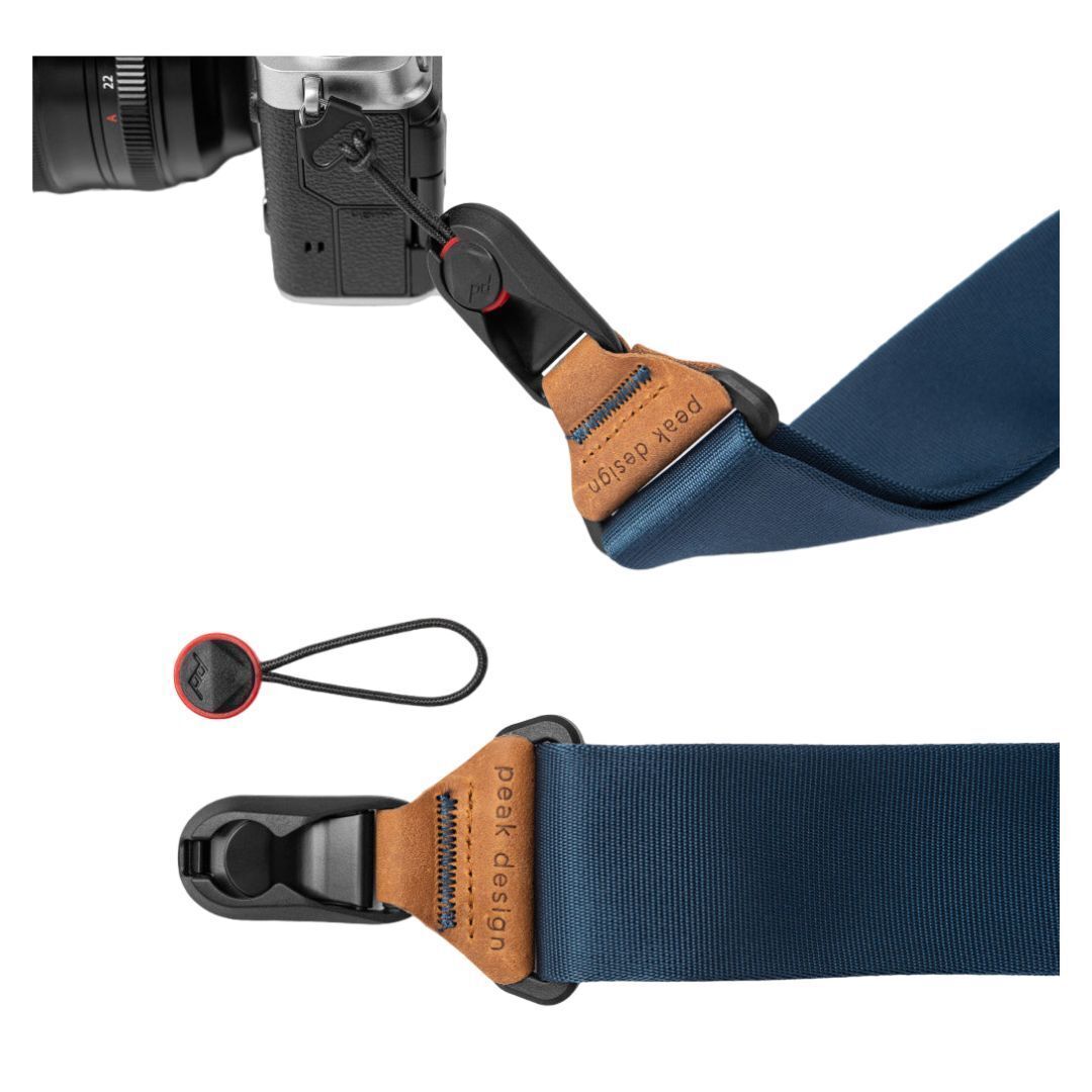 Peak Design Slide Camera Strap with Revamped Anchors and Anchor Mount (Midnight Blue)