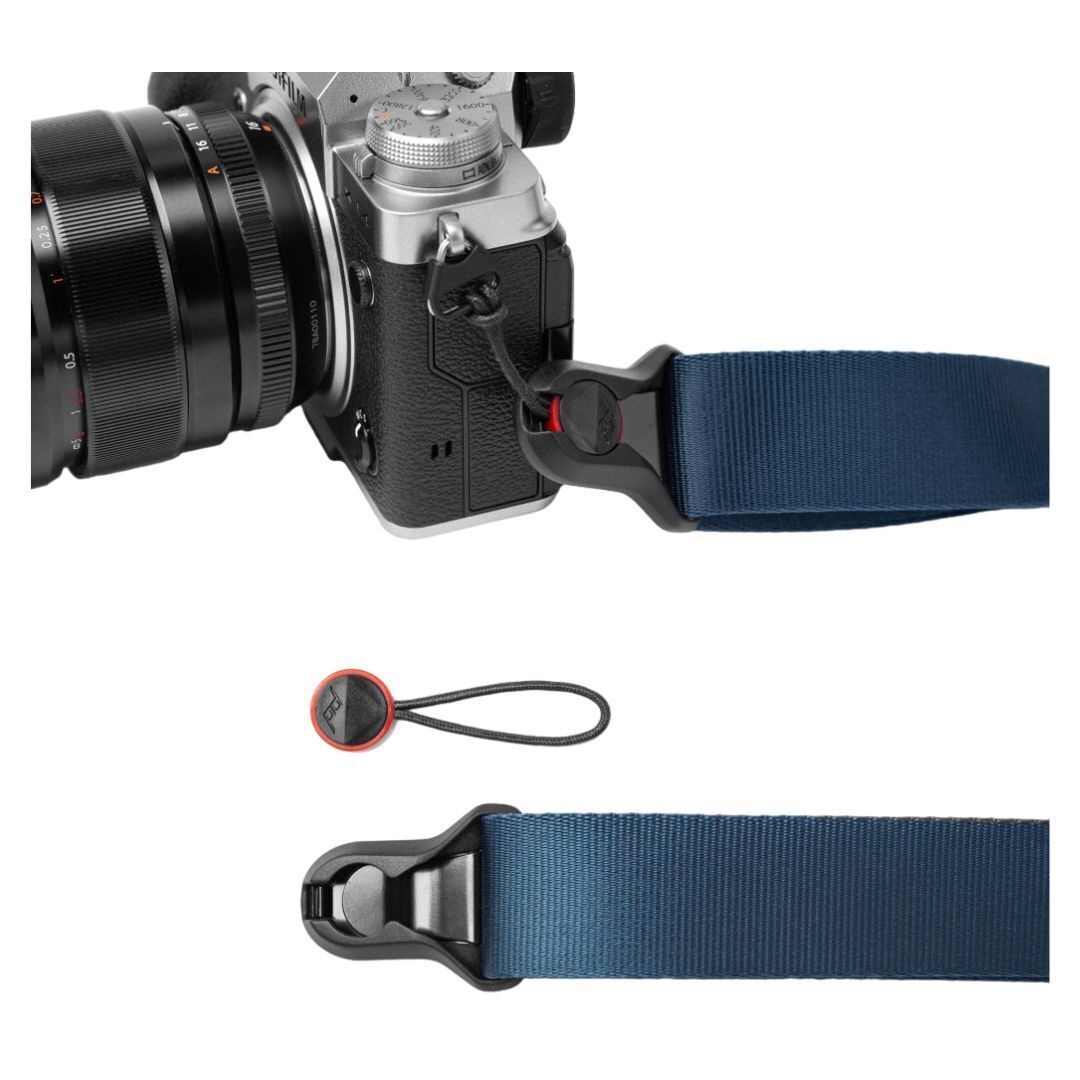 Peak Design Slide Lite Camera Strap with Revamped Anchors and Anchor Mount (Midnight Blue)