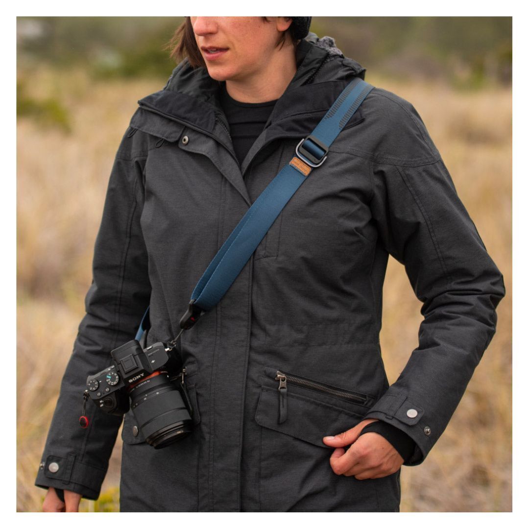 Peak Design Slide Lite Camera Strap with Revamped Anchors and Anchor Mount (Midnight Blue)