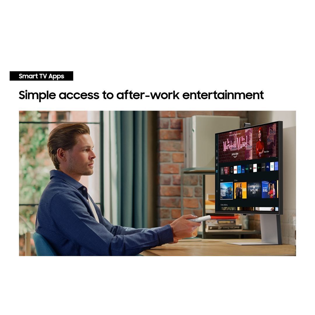 Samsung 27-Inch ViewFinity S9 5K IPS Smart Monitor with Matte Display and SlimFit Camera (Silver)