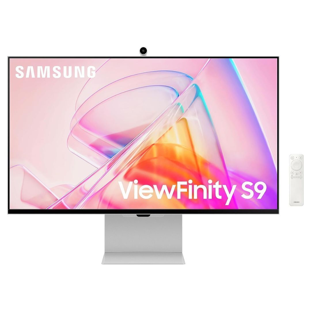 Samsung 27-Inch ViewFinity S9 5K IPS Smart Monitor with Matte Display and SlimFit Camera (Silver)