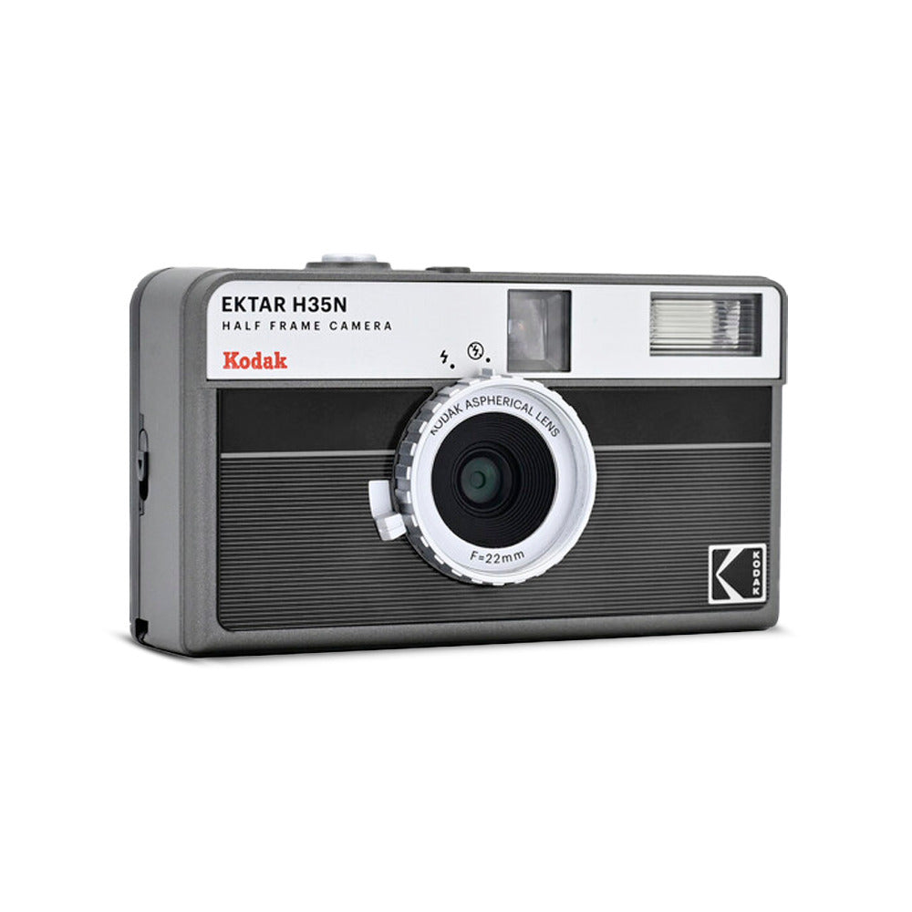 Kodak Ektar H35N 35mm Half Frame Film Camera with Star Filter and Tripod Support (Striped Black)