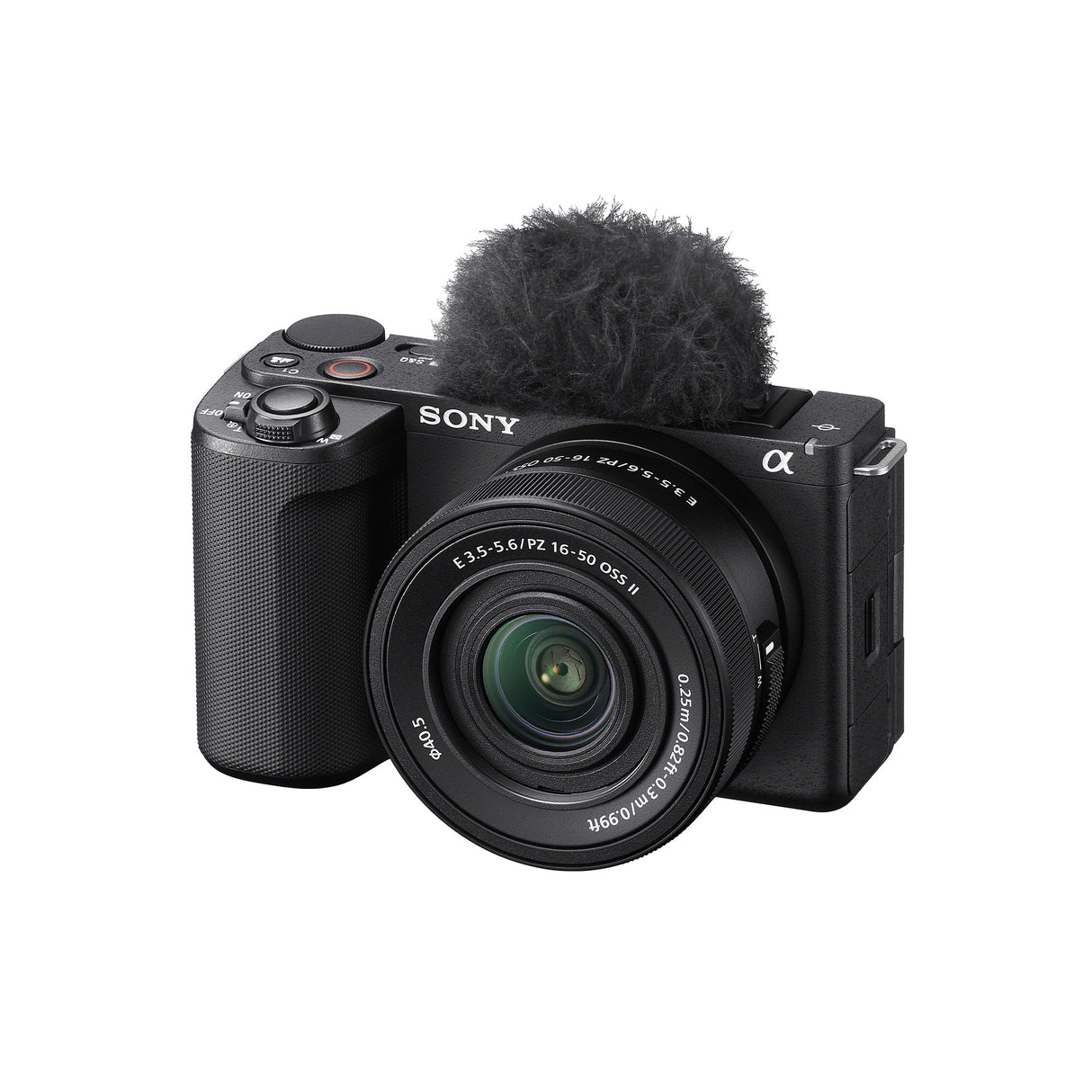 Sony Alpha ZV-E10 II Content Creators’ Camera with APS-C Mirrorless Lens and Lens Kit (Black)