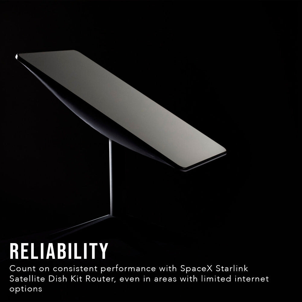 SpaceX Starlink Standard Actuated Satellite Dish Kit Router with AC Dual Band Wi-Fi System (White)