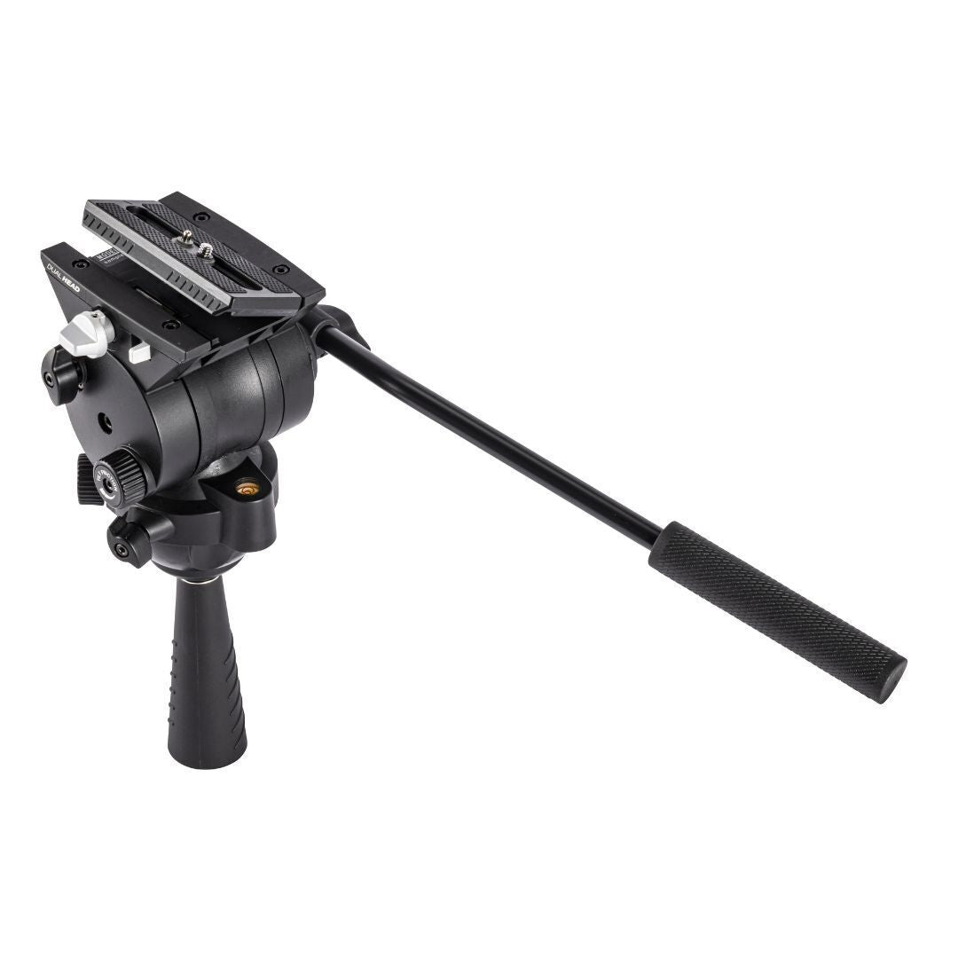 Libec TH-VH Friction Video Head with 75mm Ball, Flat Base, Quick-Release Plate and Pan Handle