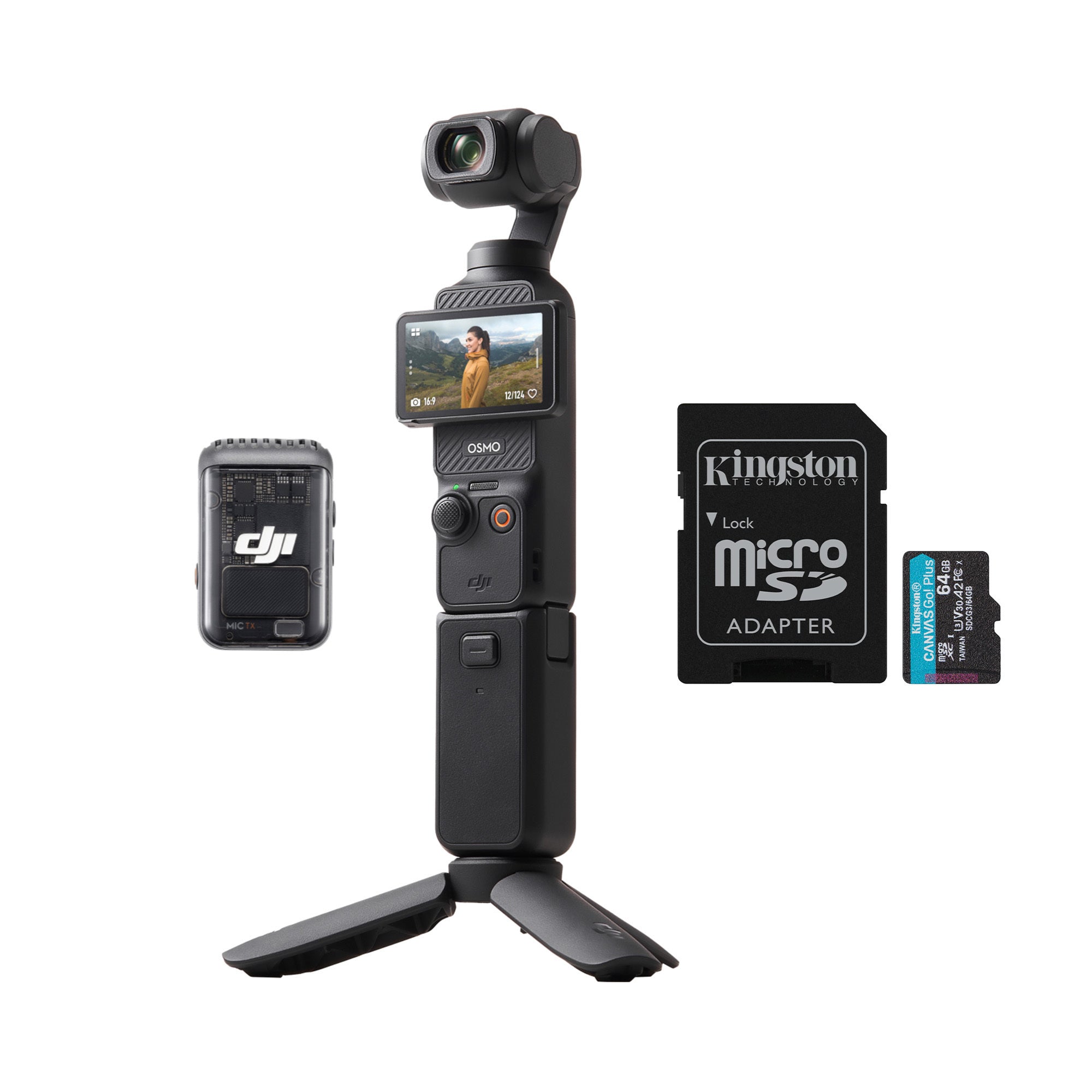 DJI Osmo Pocket 3 SDカード付 + おまけ DJI Osmo Pocket 3 Creator Combo with 64GB MicroSDXC Memory