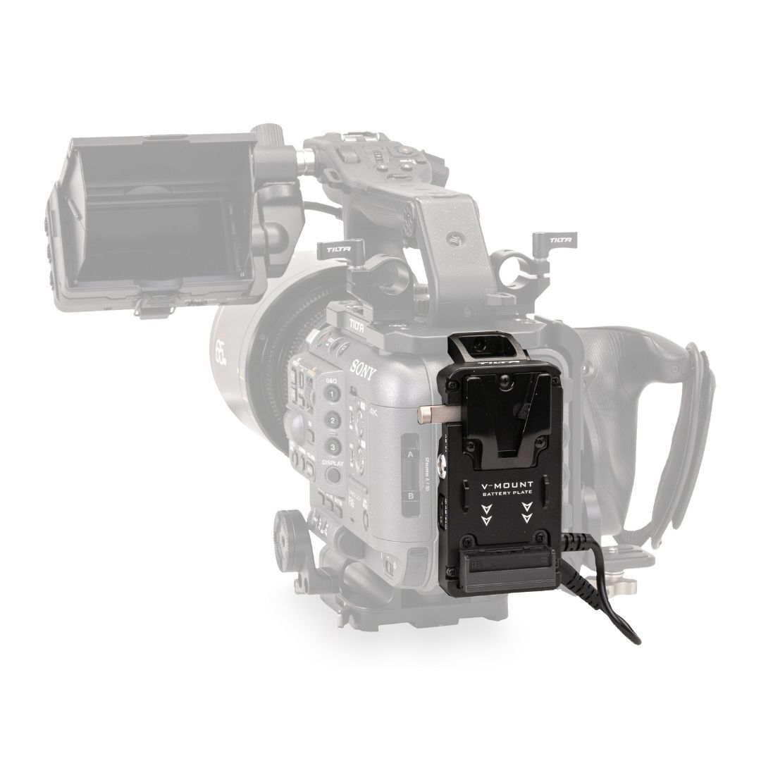 Tilta V-Mount Battery Plate for Sony FX6 with Stainless Steel Construction (Black)