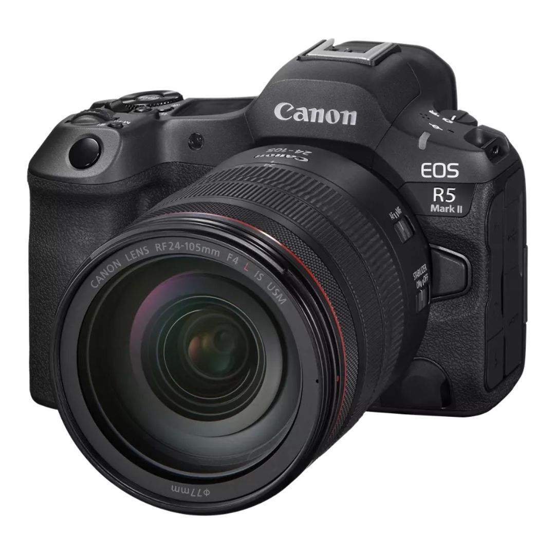 Canon EOS R5 Mark II Digital Mirrorless Camera with RF24-105mm F4 L IS USM Lens Kit (Black)