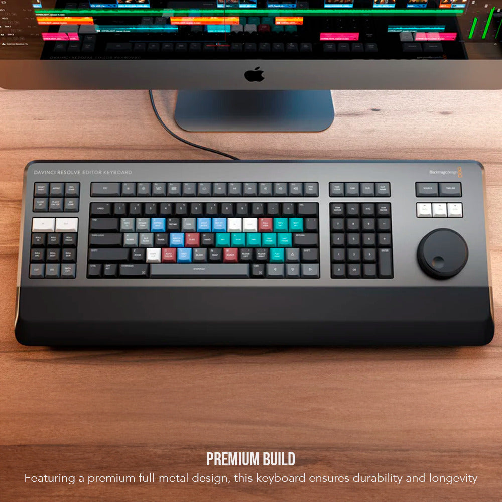 Blackmagic Design DaVinci Resolve Editor Keyboard with 3-Port Hub and Mouse Pad Bundle