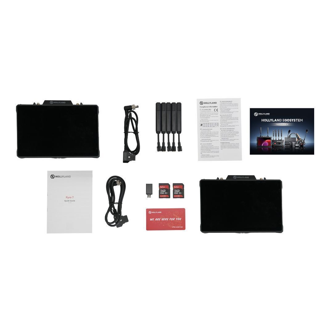 Hollyland Pyro 7 Dual 7-Inch Wireless Transceiving Monitor with ADH Technology