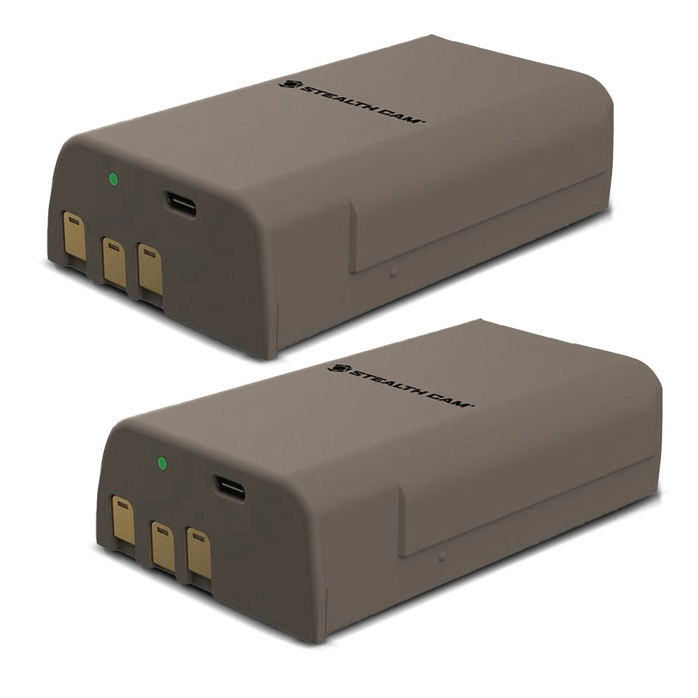 Stealth Cam FieldMAX 12V 5000 mAh Li-Ion Rechargeable Battery for Cellular Trail Cameras (2-Pack)