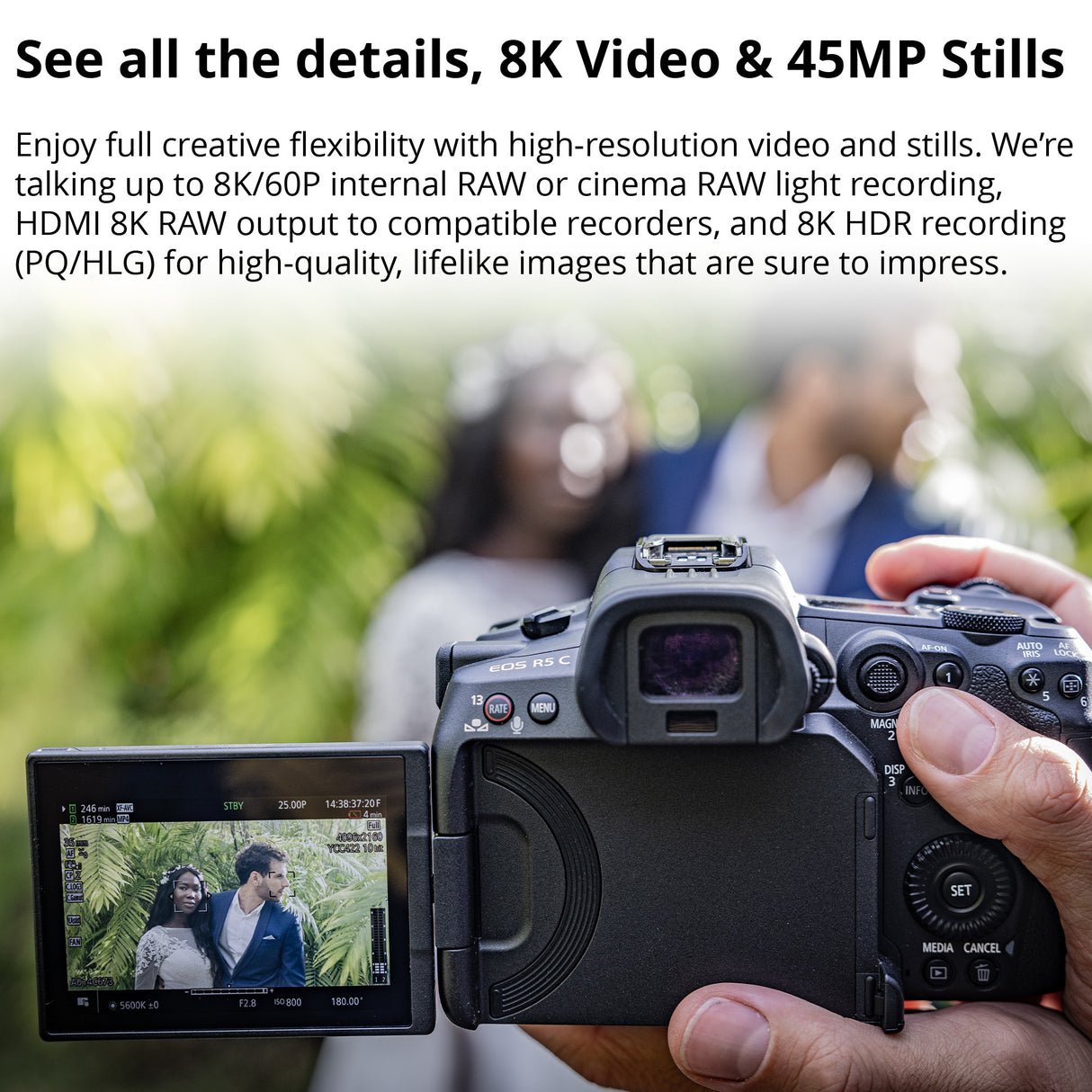 Canon EOS R5 Mirrorless Camera with CN-R 85mm T1.5 L F Cinema Prime Lens & Extra LP-E6NH Battery