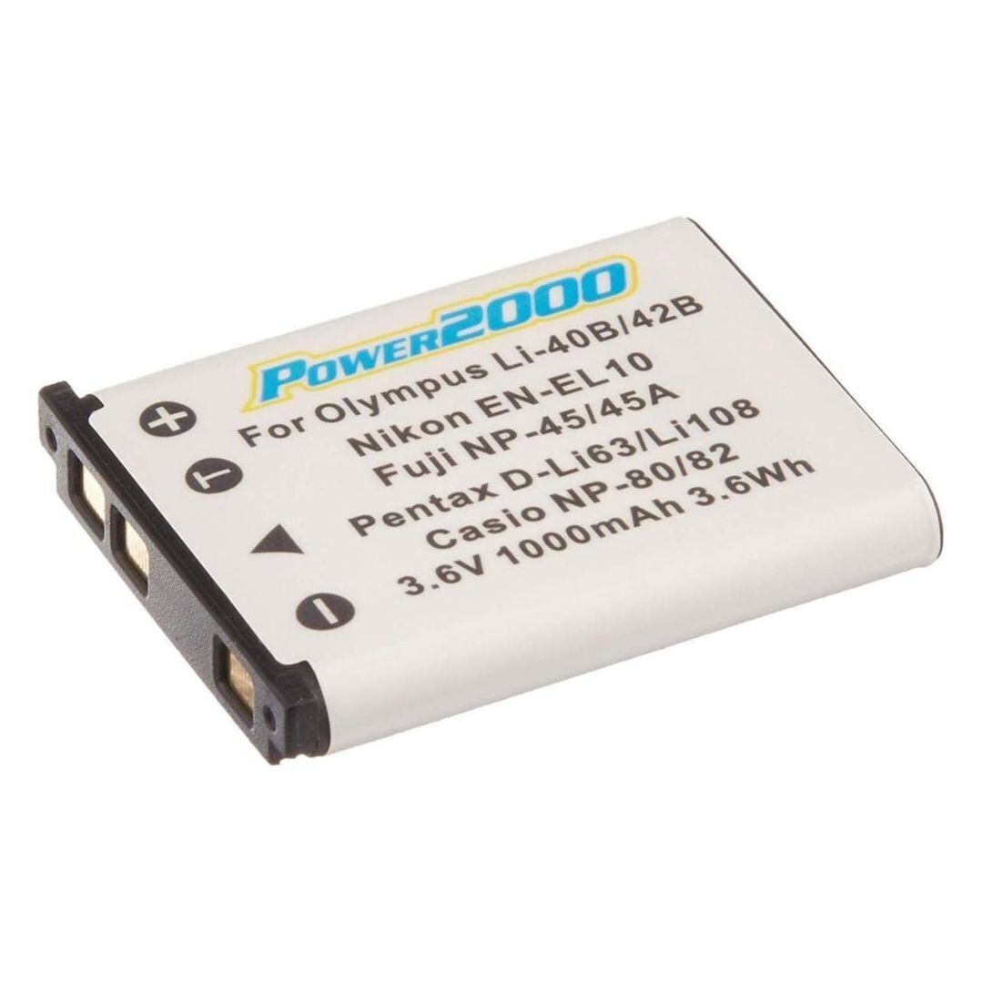 Power2000 ACD-268 3.6V 1000mAh Lithium-Ion Rechargeable Replacement Battery for Cameras