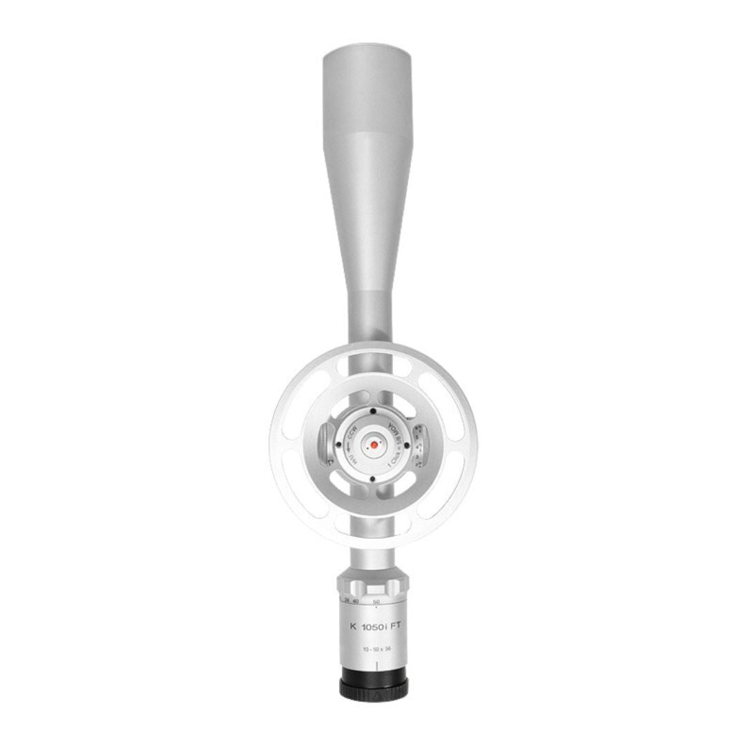 SWAROVSKI OPTIK KAHLES K1050i FT 10-50x56 Riflescope with Right-Sided Windage (MHR Reticle, Silver)