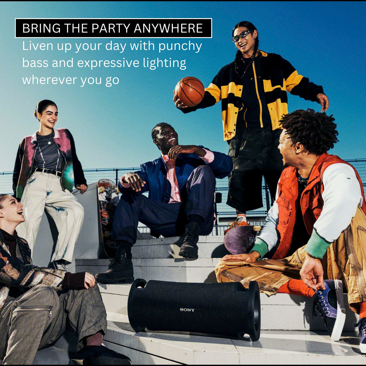 Sony ULT FIELD 7 Wireless Portable Speaker (Black) with Uni-Directional Cardioid Microphone Bundle