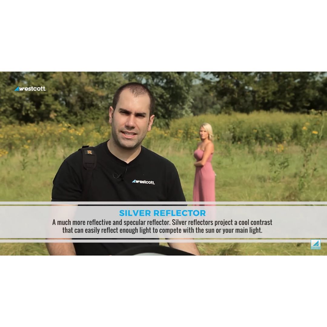 Westcott Collapsible 5-In-1 Reflector with 30-Inch Sunlight Surface for Portraits Photography