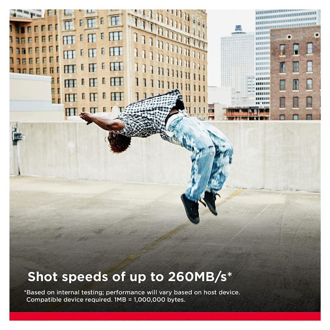 SanDisk Extreme Pro SDXC UHS-II Memory Card with 300MBPS Read and 260MBPS Write Speed (512GB)