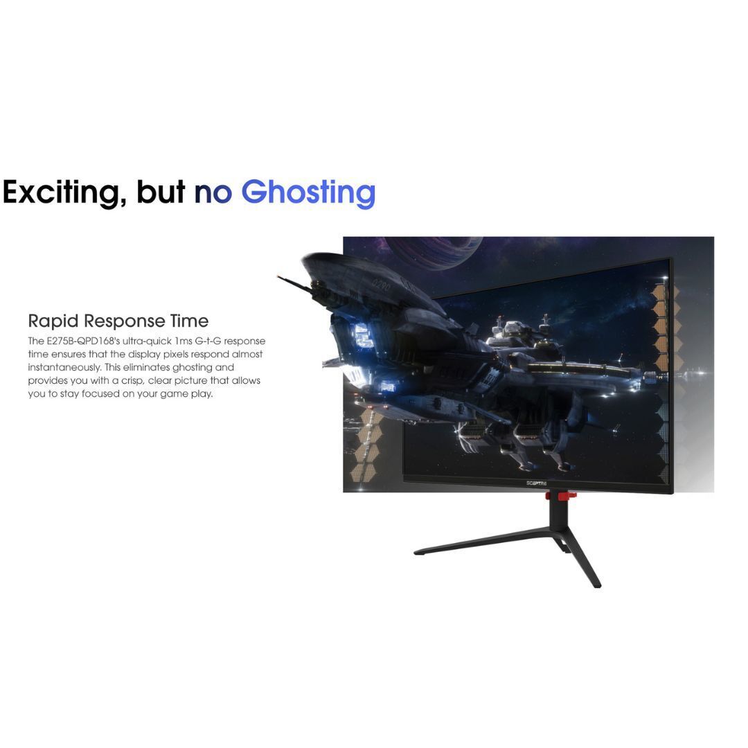 Sceptre 27-Inch IPS 2K 2560 x 1440 Quad HD LED Gaming Monitor with 165Hz Refresh Rate (Black)