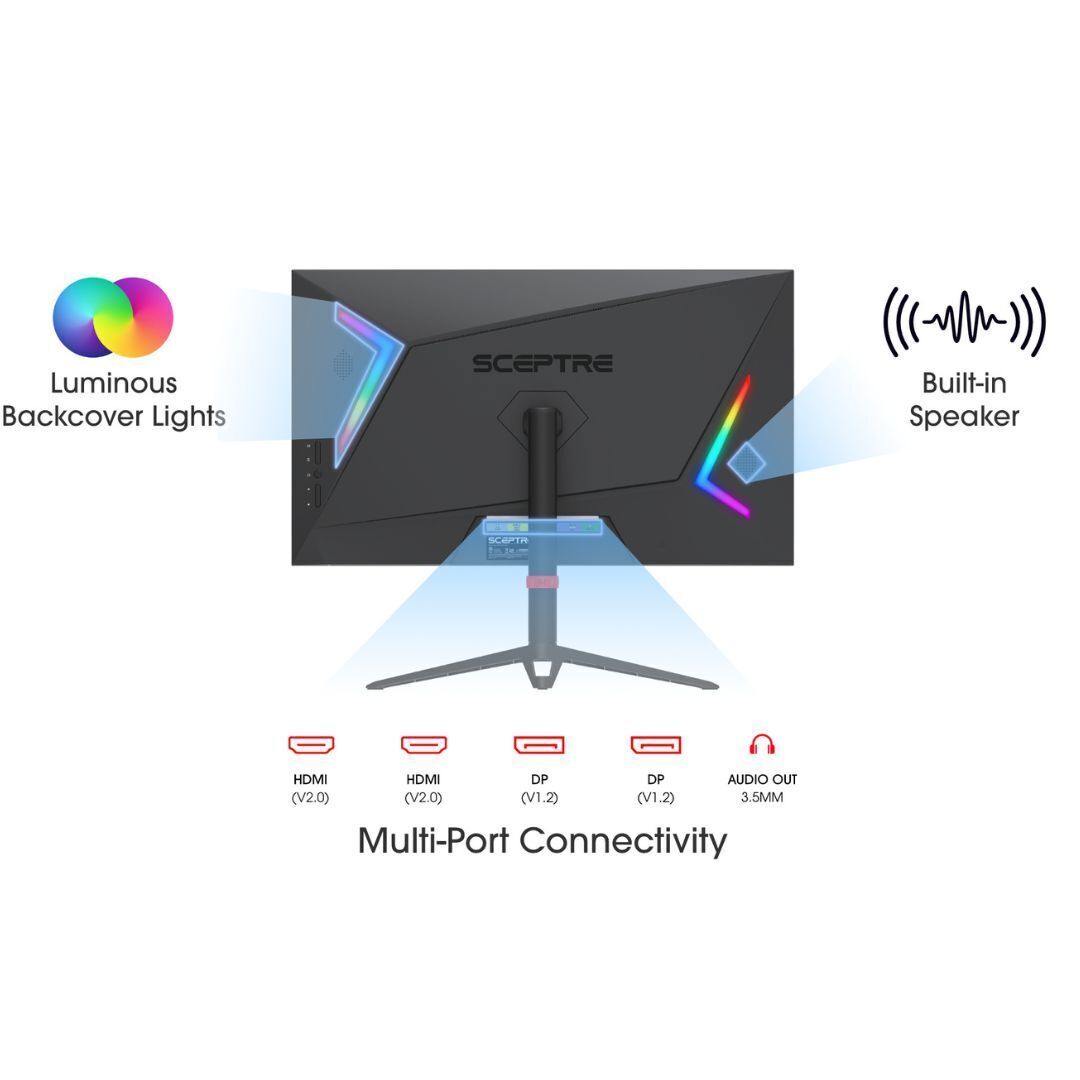 Sceptre 27-Inch IPS 2K 2560 x 1440 Quad HD LED Gaming Monitor with 165Hz Refresh Rate (Black)