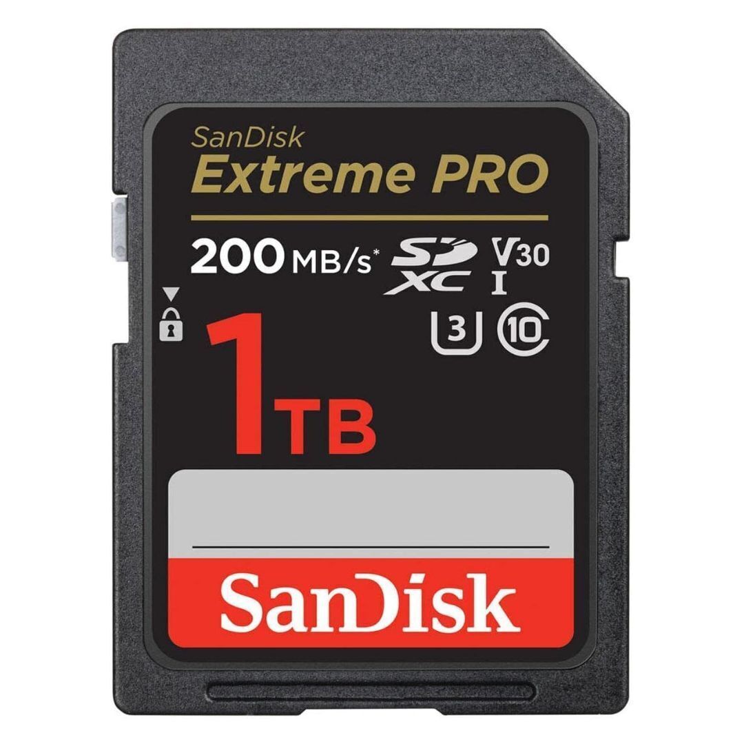 SanDisk Extreme Pro SDXC UHS-I Memory Card with 200MBPS Read Speed 140MBPS Write Speed (1TB, Black)