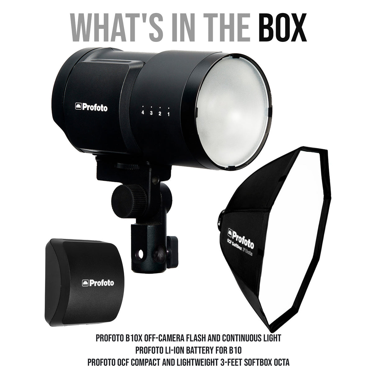 Profoto B10X Off-Camera Flash and Continuous Light with Profoto Li-Ion Battery for B10 Bundle