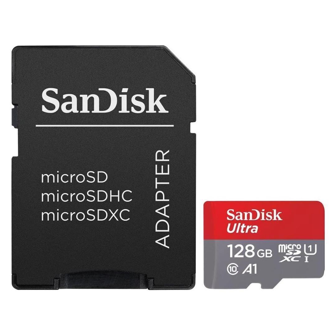 SanDisk Ultra UHS-I MicroSDXC 140MBPS Read Speed Memory Card with SD Adapter for Smartphones (128GB)