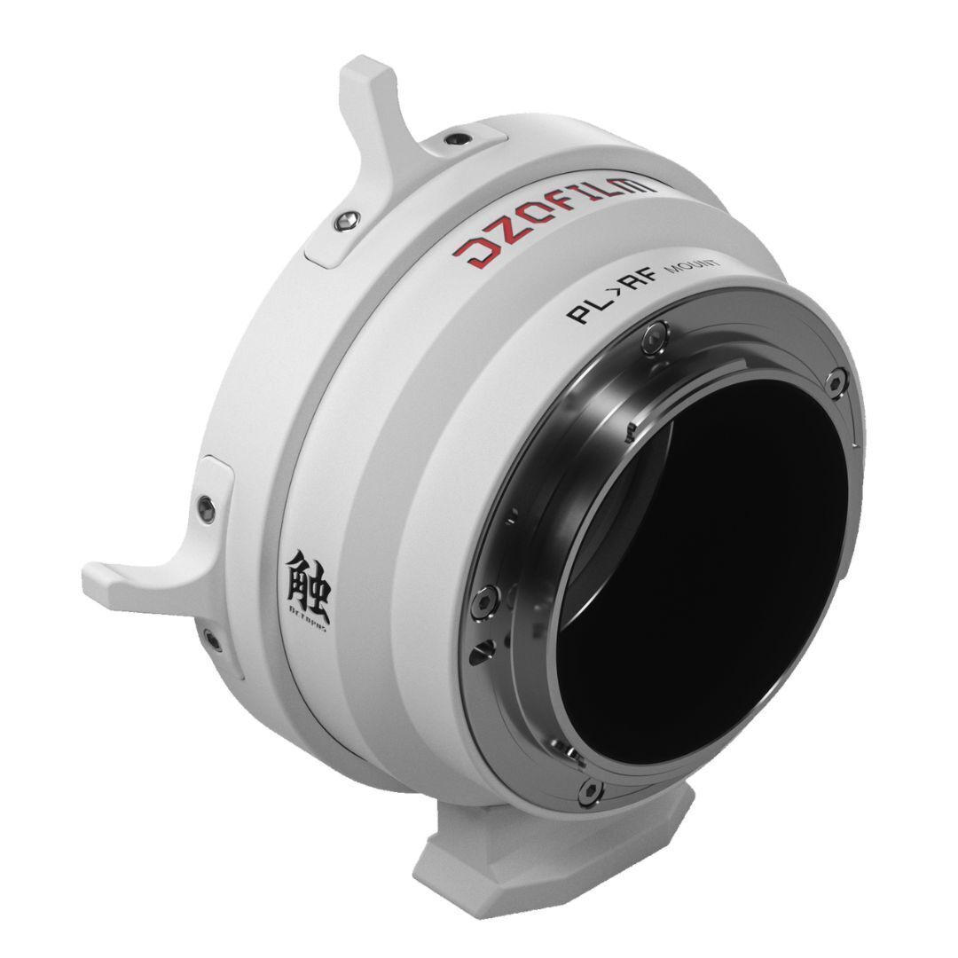 DZOFilm Octopus Adapter for PL-Mount Lens to Canon RF Camera with Active-Locking System (White)
