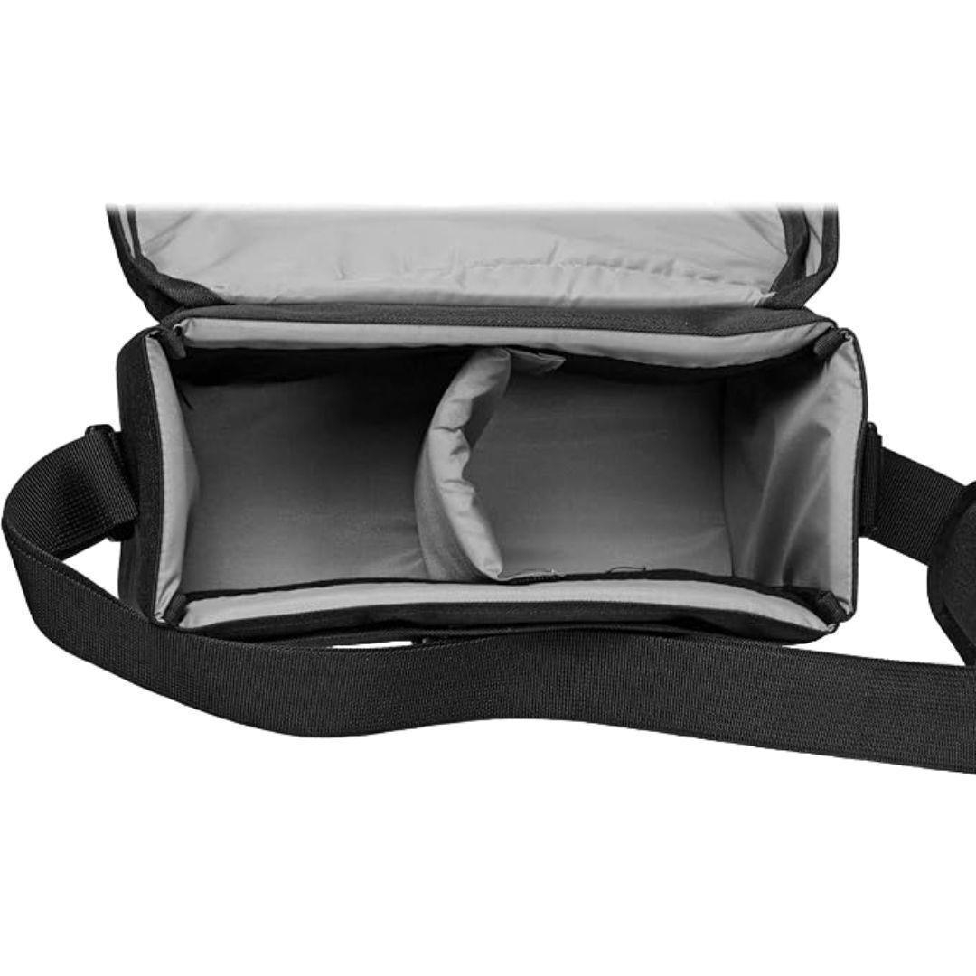 Canon 200ES EOS DSLR Camera Gadget Bag with Padded and Adjustable Shoulder Strap (Black)