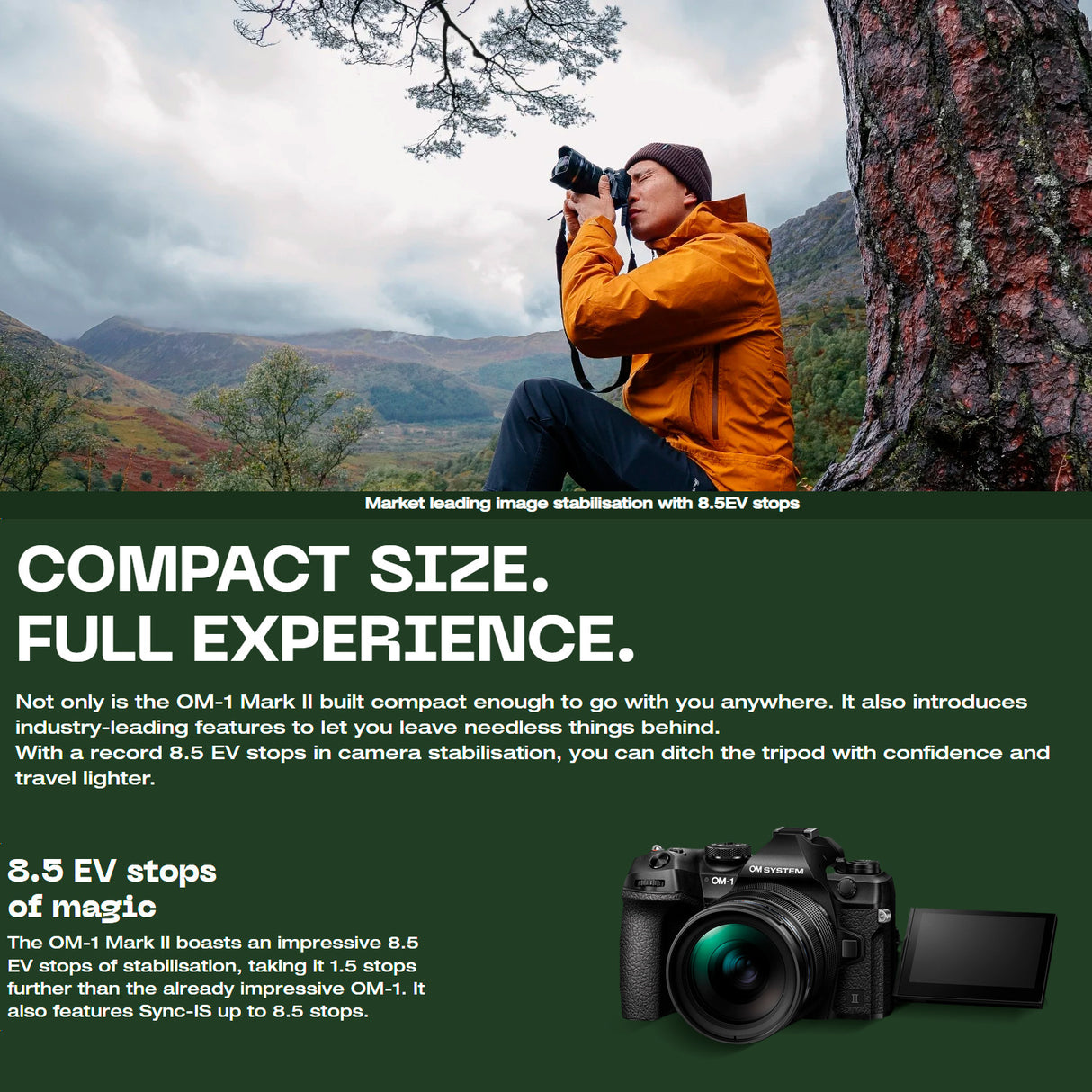 OM SYSTEM OM-1 Mark II Mirrorless Camera with 12-40mm f2.8 Lens with 40-150mm f2.8 Lens Bundle