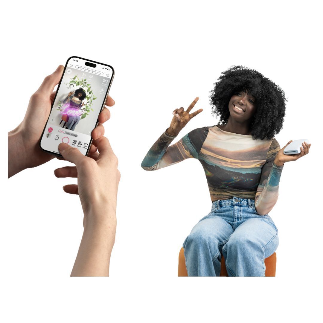 Fujifilm Instax Mini Link 3 Compact Smartphone Printer with Instax AiR Studio App (Clay White)