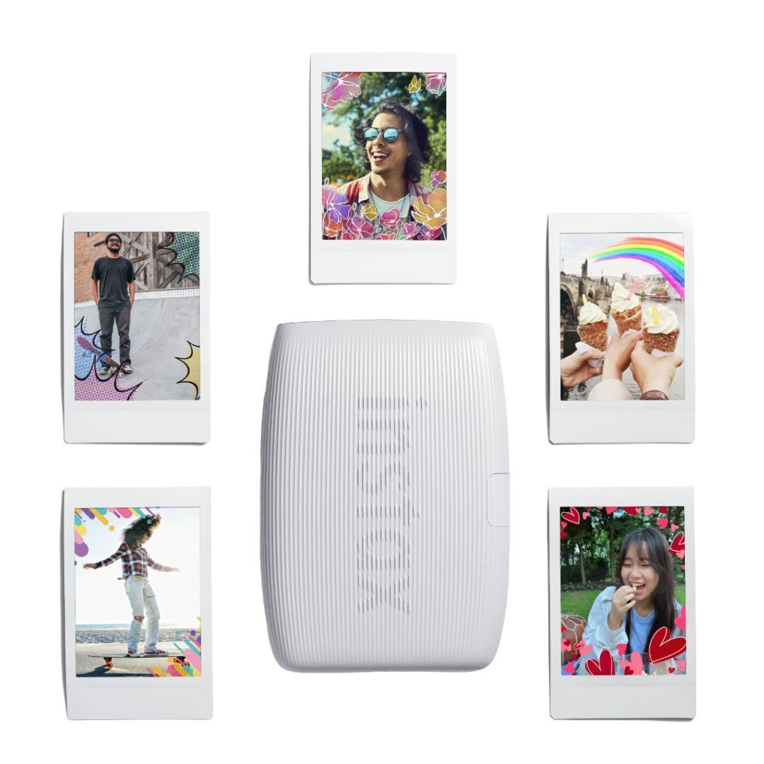 Fujifilm Instax Mini Link 3 Compact Smartphone Printer with Instax AiR Studio App (Clay White)