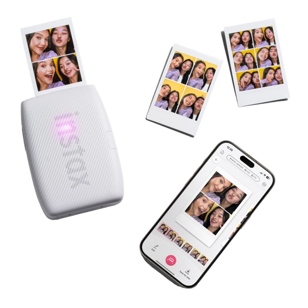 Fujifilm Instax Mini Link 3 Compact Smartphone Printer with Instax AiR Studio App (Clay White)
