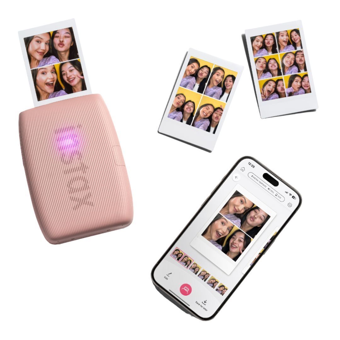 Fujifilm Instax Mini Link 3 Compact Smartphone Printer with Instax AiR Studio App (Rose Pink)