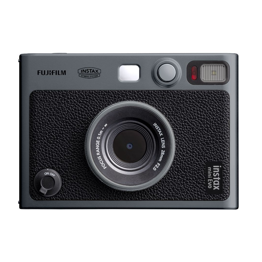 Fujifilm INSTAX MINI EVO Instant Film Camera with Automatic Exposure Control (Dark Silver)