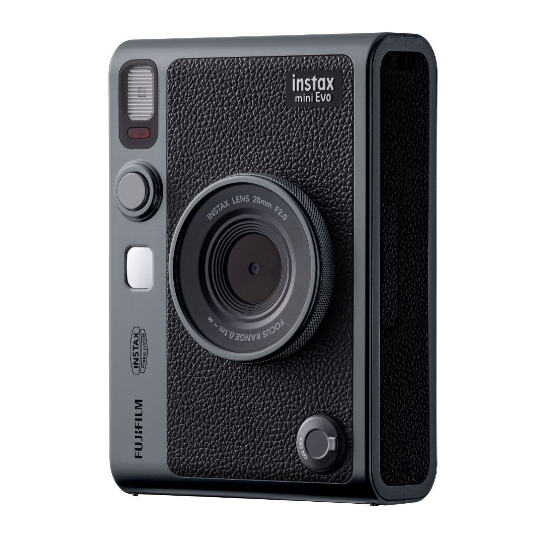 Fujifilm INSTAX MINI EVO Instant Film Camera with Automatic Exposure Control (Dark Silver)