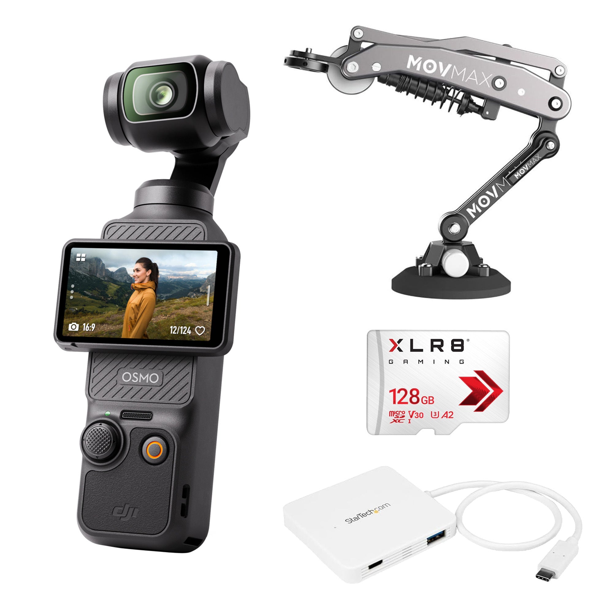 DJI Osmo Pocket 3 with Blade Arm for DJI Pocket 3, Insta 360, and