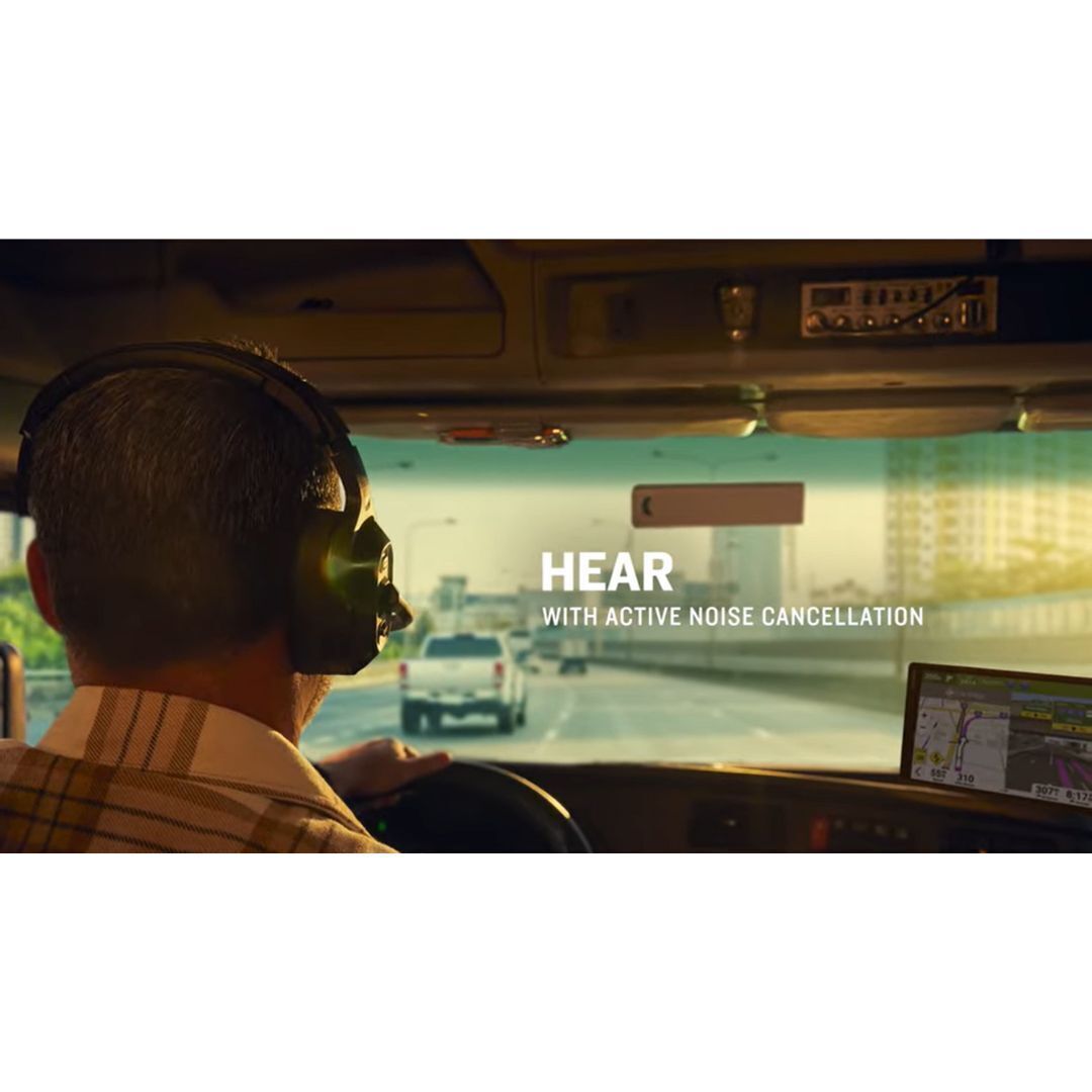 Garmin dezl Ergonomic Headset 110 for Truckers with Built-In LED Flashlight (Black, Single-Ear)