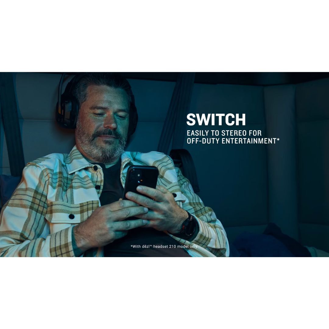 Garmin dezl Ergonomic Headset 210 for Truckers with Built-In LED Flashlight (Black, 2-In-1 Edition)