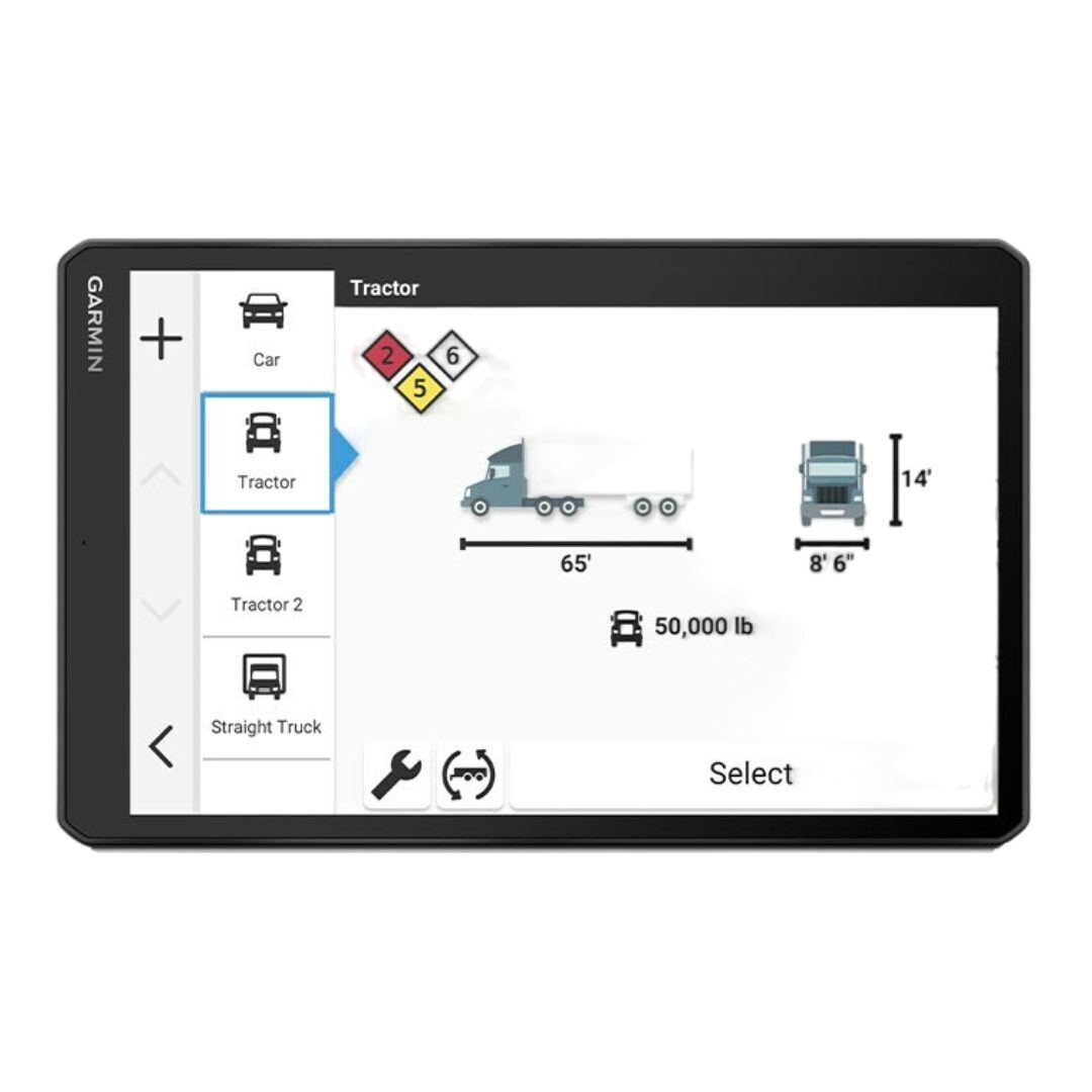 Garmin dezl OTR720 GPS Truck Navigator with 7-Inch 1024p Touchscreen Display (Black)