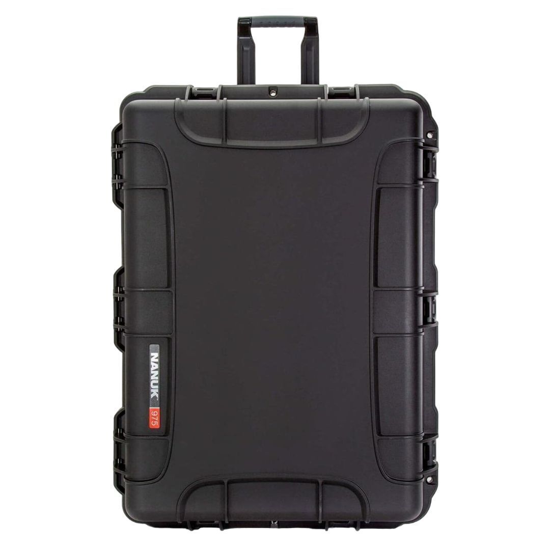 NANUK 975 Wheeled Hard Case with 185.78L Storage, NK-7 Resin Body, and Power Claw Latching (Black)