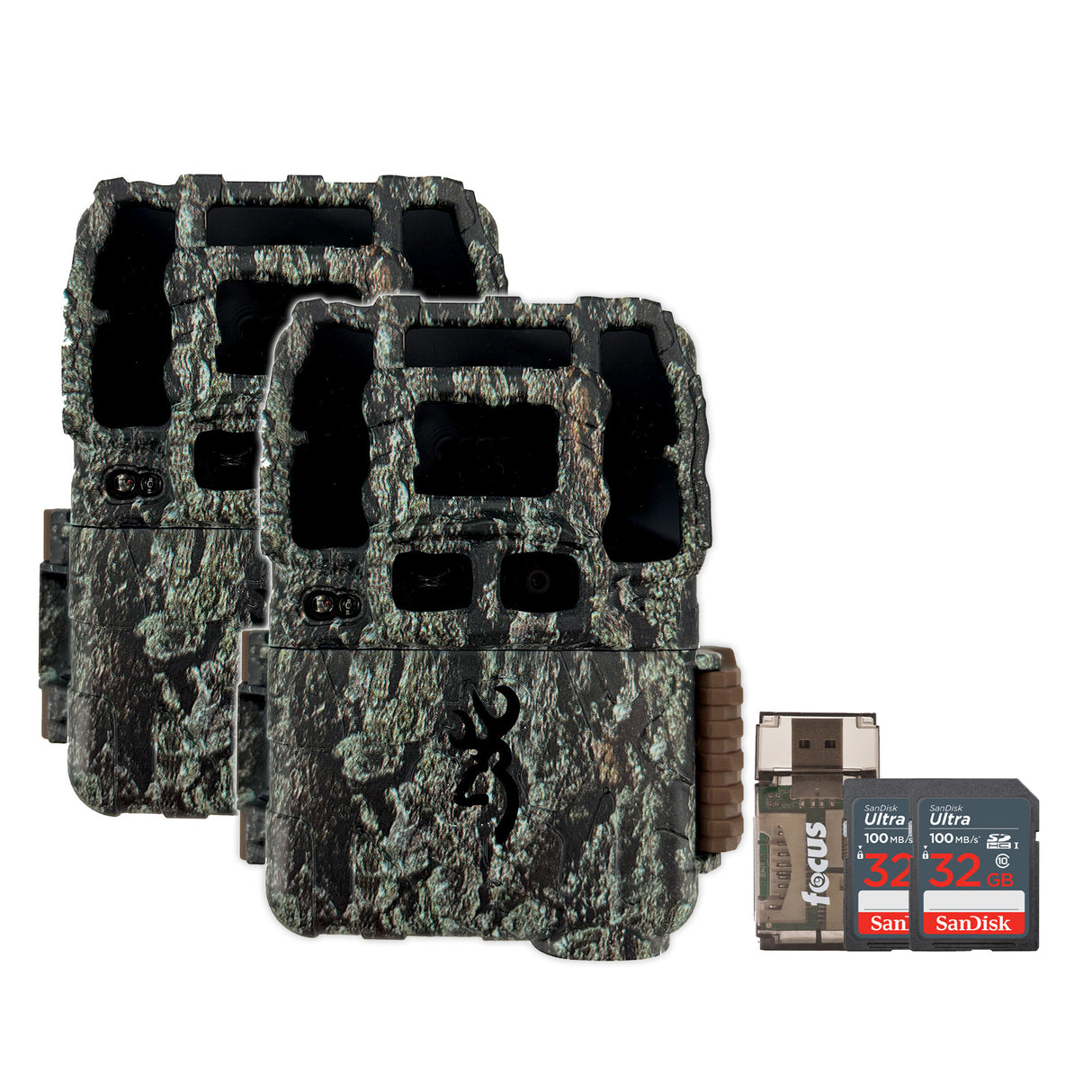 Browning Trail Camera Dark Ops Pro DCL NANO Trail Camera 2-Pack with Two 32GB Cards and Reader