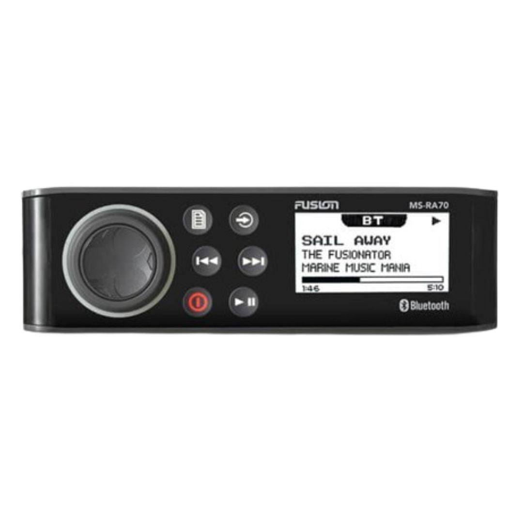 Garmin Fusion MS-RA70 Series Marine Stereo with Bluetooth and LCD Built-In Class-AB Amplifier