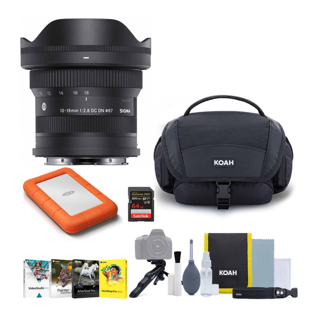 Sigma 10 to 18mm F2.8 DC DN Contemporary Ultra-Wide-Angle Zoom Lens for L Mount Bundle