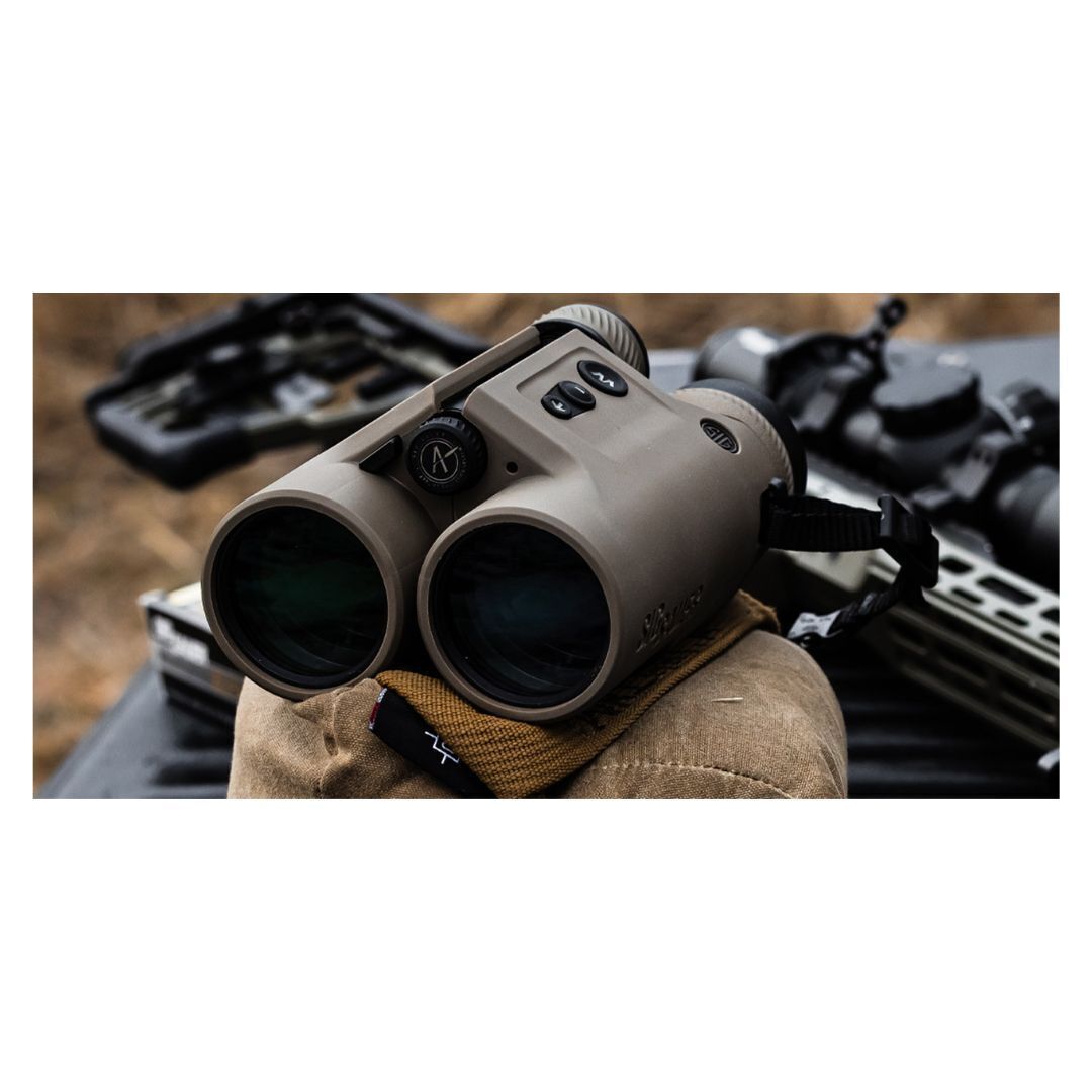 SIG SAUER KILO10K-ABS HD Gen II 10x42mm Rangefinding Binocular with Ballistic Data Exchange (Tan)