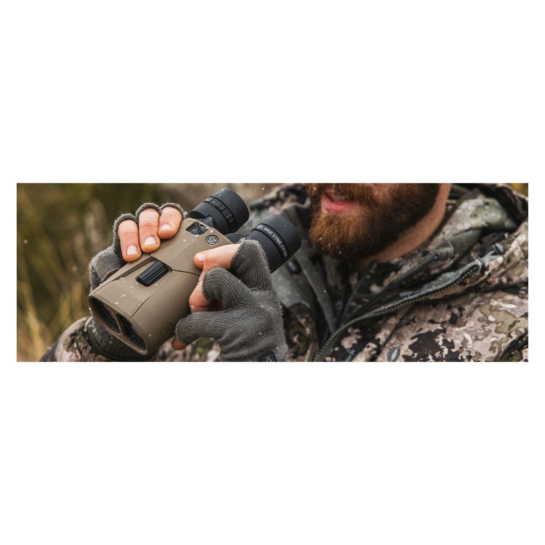 SIG SAUER Zulu6 HDX OIS 12X42mm Waterproof Fog-Proof Portable Roof Prism Binocular (Flat Dark Earth)