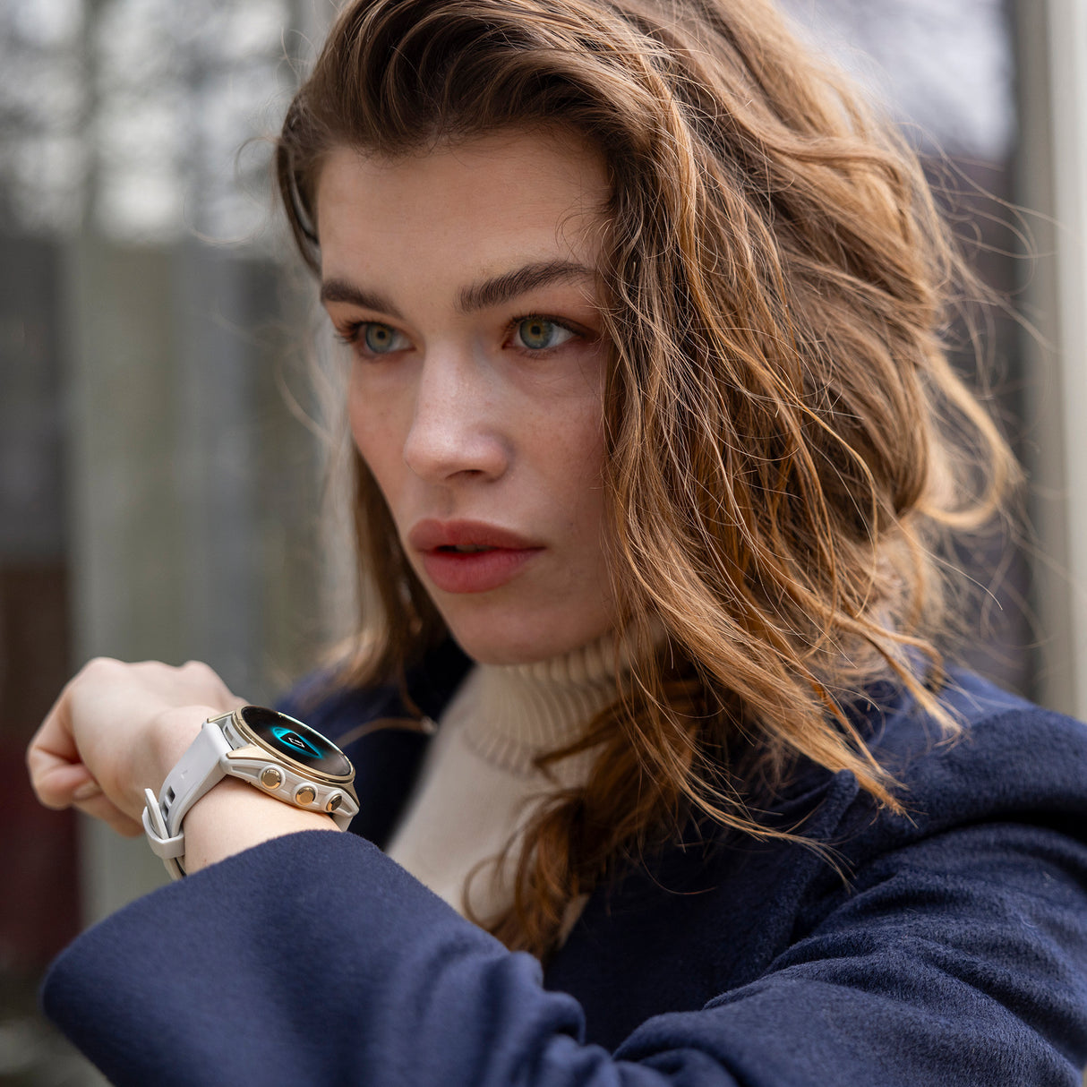 Garmin Fenix 8 43mm GPS Smartwatch with AMOLED Display (Soft Gold and Fog Gray-Dark Sandstone)